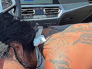 Rough Outdoor Fuck on the Car in Montenegro- Sexy Brunette Latina Show Extreme Blowjob and Fuck Doggy Style in POV