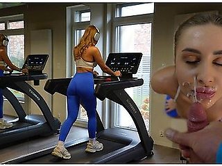 I Met A Perfect, Cute Girl At The Gym, Immediately Fucked Her, And Came On Her Face