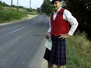 Piss-addicted French slut fucked in gangbang on the tennis court