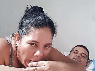 I give him a teapot with milk