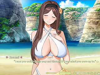 Hentai Game - Summer Clover - Unstoppable Urge On The Beach - Kasumi's Secret Beach Sex