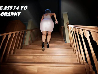 74 Year Old Granny Hardcore Fuck - Anal & Blowjob 3D Cartoon