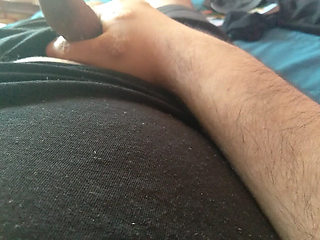 strong guy likes to have his monster cock shown