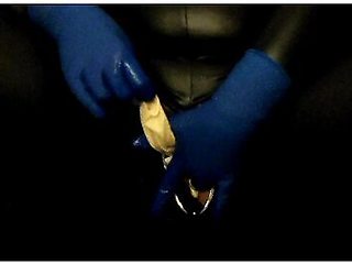 Masturbate With A Glove In My Pussy And Finished With A Toy
