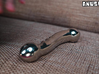 Extreme Anal Solo Silver Toy Prolapse Play