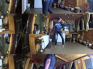 Tight Jeans Dance Slut Gagging Facefuck & Cum on My Tangas