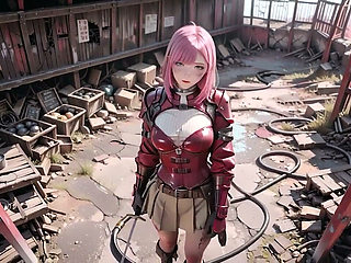 Pink-haired Mech Warrior! the Cold Beauty of the Wasteland