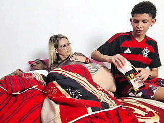 Stepmom Tiffany Montavani Rough Fucked by Stepson Erick Rosa - Horny Husband Watches Blonde MILF Doggy Style & Missionary