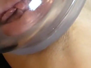 MILF Pumps up Her Pussy to the Max Before Getting Fucked with Creampie and Squirt