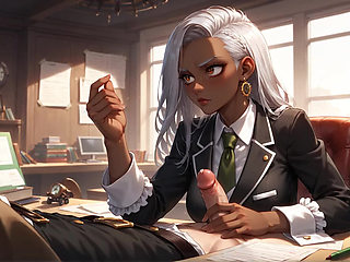 Sultry Ebony Conformity and Darkly Sweet Office Domination!