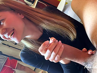 Handjob Between Shooting Backstage Behind the Shooting