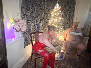 Mrs Kinkmas Christmas Story with Satana's Piggy.