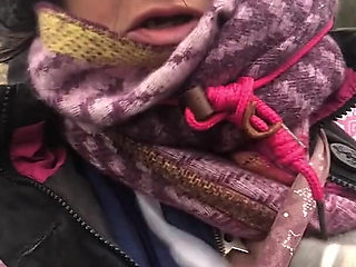 Flashing My Tit with Rock Hard Nip in Fucking Filthy Weather