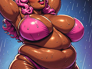 BBW Thick Black Women 3D