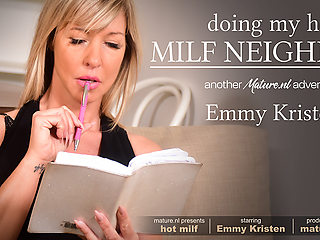 Emmy Kristen Is A Blonde Milf Who Loves To Fuck And Suck Her Neighbour's Hard Cock
