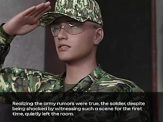 a man fuck many in his office