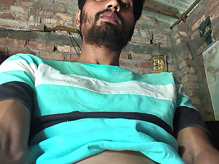 Village boy wearing lungi long black penis