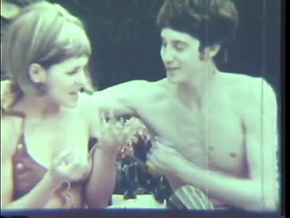 Hot vintage sex outdoor by the swimming pool!