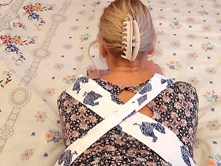 Amateur Blonde Mature Wife Enjoys Partially Clothed Sex