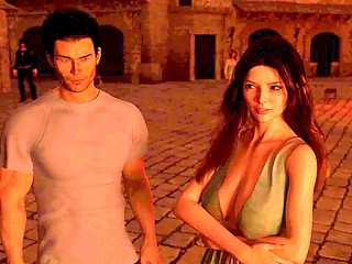 Married couple living the gamer life in steamy sex cartoons