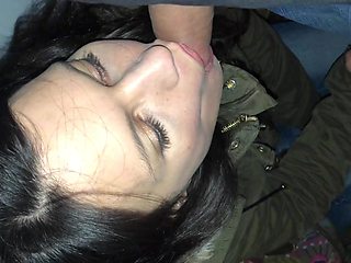 Darkhaired beauty shares intense public anal with passionate heat