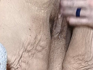 Big and Chunky Couple Fingering Her Wet Naughty Pussy Bubble