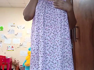 Indian girl masturbating with dildo Asian solo fuck