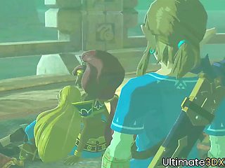 Zelda fucking with big dick link nicely