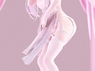 Weak Sound Erotic Suspender White Silk Underwear See-through Dress