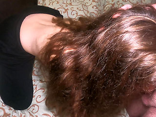 A Student with Tiny Tits Sucks Her Boyfriend's Dick!