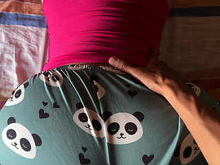 Big ass stepmom and nymphomaniac, she wants me to fuck her in her pajamas