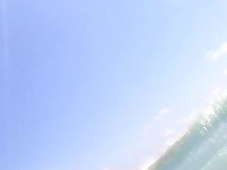 Having Fun with Italian Bubble Butt in a Nude Beach