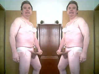 Crossdresser Andreas Masturbates Twice