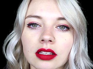 Sexy blonde chick solo masturbation