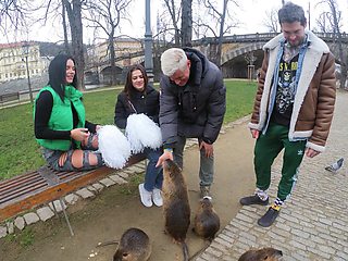 Cheerleader Serina Gomez gets her pussy licked by two guys in a steamy threesome