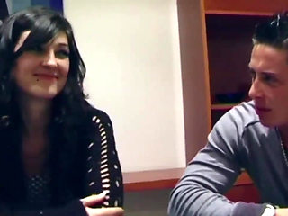 Two big cocks fot the sex shop girl