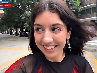 Katty West Craves Facial Cumshot Before Strutting Public Streets Bursting with Thick Cum Coverage Stunning