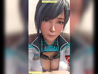 Dead or Alive DOA Girl - Reika Movie Normal Remix WM (No sound) By LazyProcrast Animation 3D Hentai