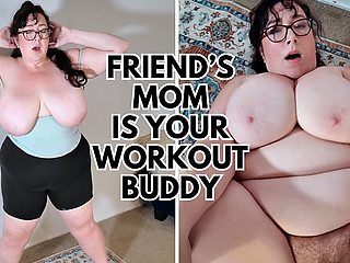 Friend's Busty BBW Stepmom Is Your Workout Buddy