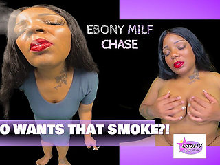 Smoking Hot Ebony Stepmom Chase- MILF Smoking Fantasy