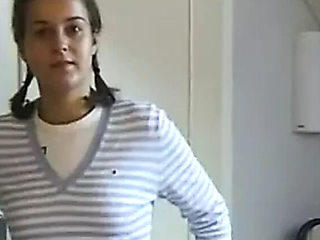 Amateur Teen Lenka First Time Porn Casting - 18 Year Old Brunette College Babe Strips Naked