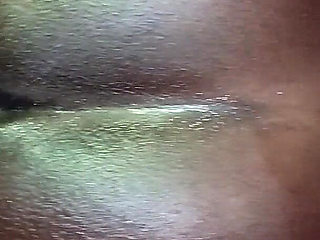 Doggie Stroking This Ebony Ass