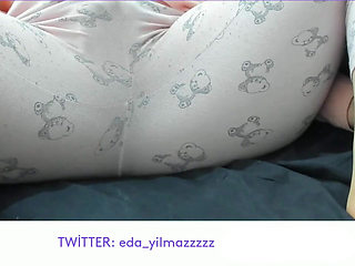 Masturbation in Pajamas - Pussy Caressing in Pajamas