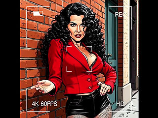 Casting for a 40-year-old Sexy Slut. Cartoon. MILF Black Stockings