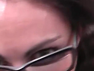 Sexy Teen Secretary Giving the Perfect Blowjob for Boss