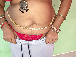 Indian Wife in Wedding Saree Dance Nude Dance Clear Voice in Hindi