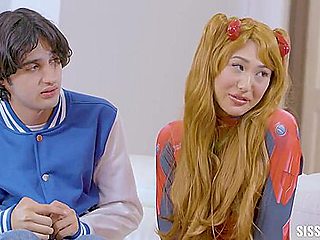 Harley King And Mina Luxx Cosplay 4some Sex