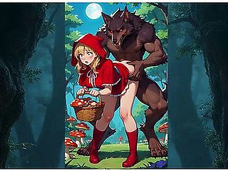 Little Red Riding Hood Stuffed And Bred By The Big Bad Wolf