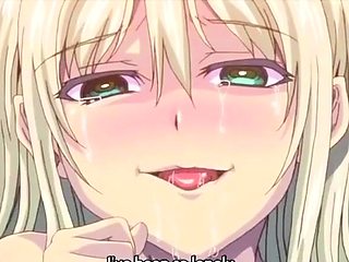 Hentai redhead gives blowjob and having sex