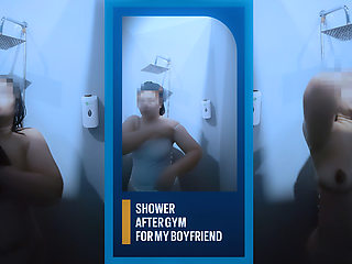 Showering at Public Gym Bathroom For My Lovely Boyfriend - Minokiiko